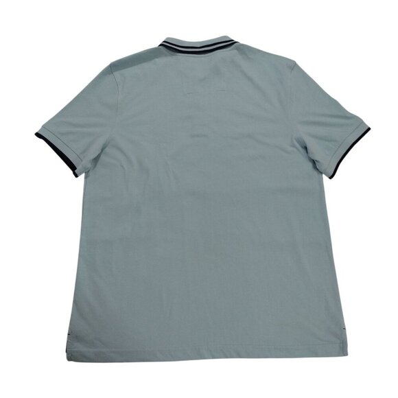 Nautica Mens Light Blue Polo Shirt L Classic Fit Short Sleeve Nautical Logo. - Picture 2 of 7
